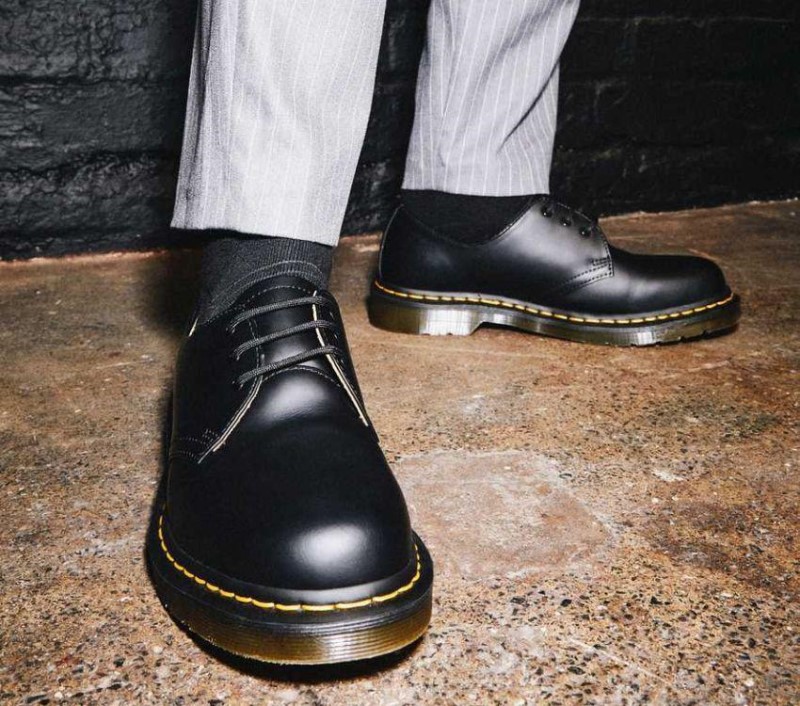 Black Smooth 1461 Smooth Dr.Martens NZ