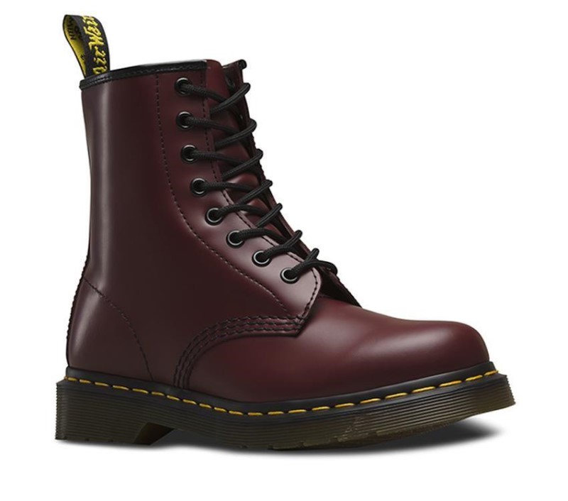 Cherry Red Smooth Dr.Martens NZ 1460 Smooth