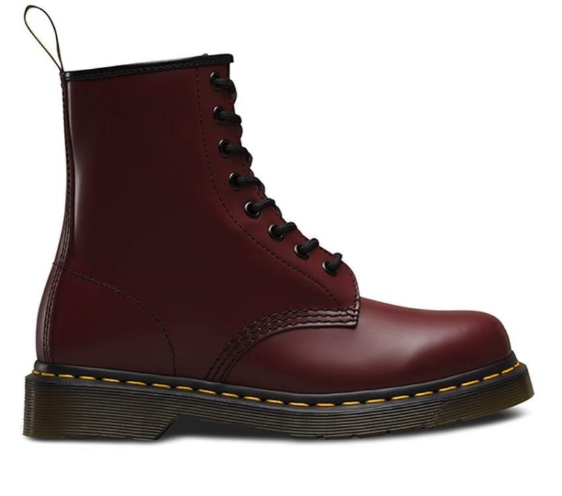 Cherry Red Smooth Dr.Martens NZ 1460 Smooth