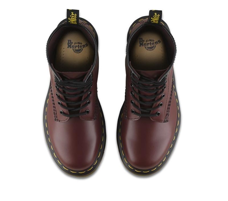 Cherry Red Smooth Dr.Martens NZ 1460 Smooth