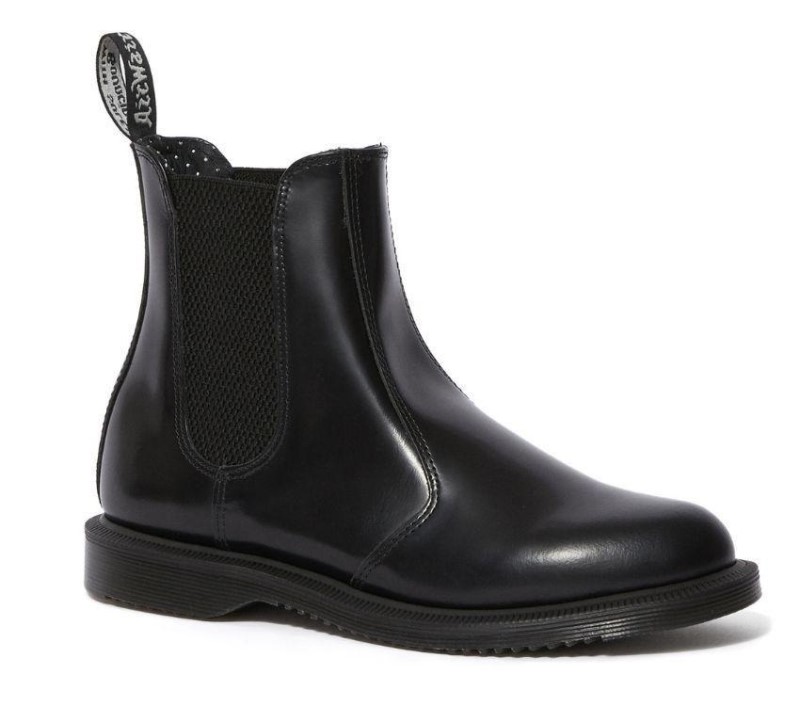 Black Dr.Martens NZ Flora Smooth