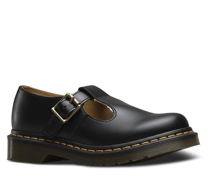 Polley Smooth Black Smooth Dr.Martens NZ