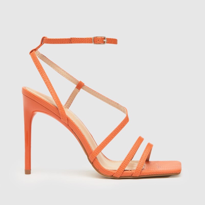 Dr.Martens NZ Schuh Santi Strappy Stiletto High Heels Orange