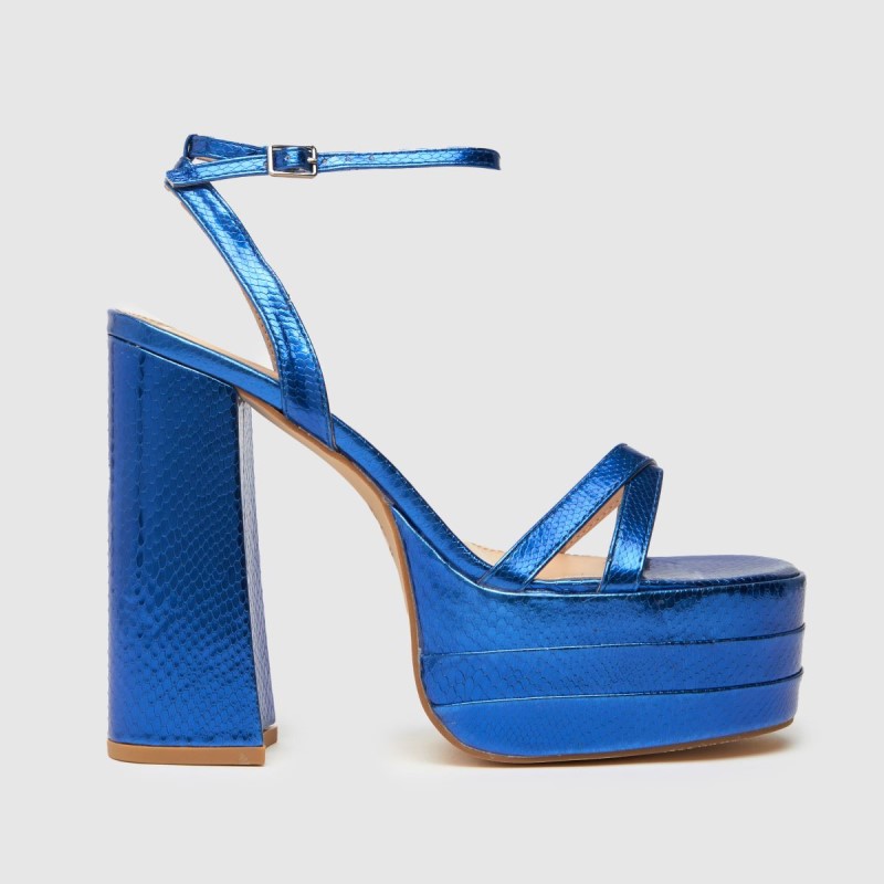 Blue Dr.Martens NZ Schuh Sonia Platform Block High Heels