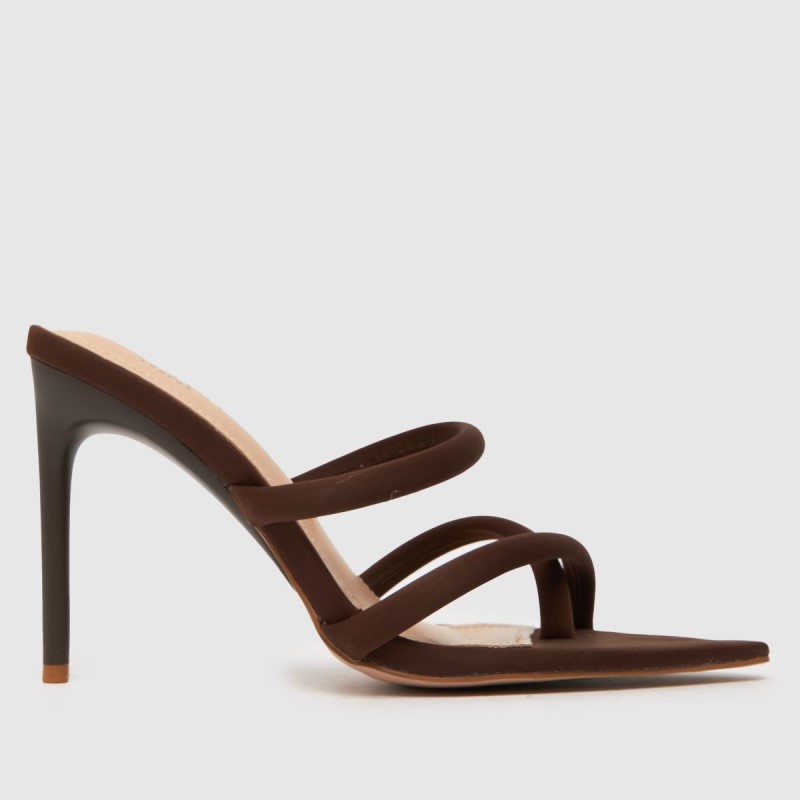 Dr.Martens NZ Brown Simmi Joella Stilleto Mule High Heels