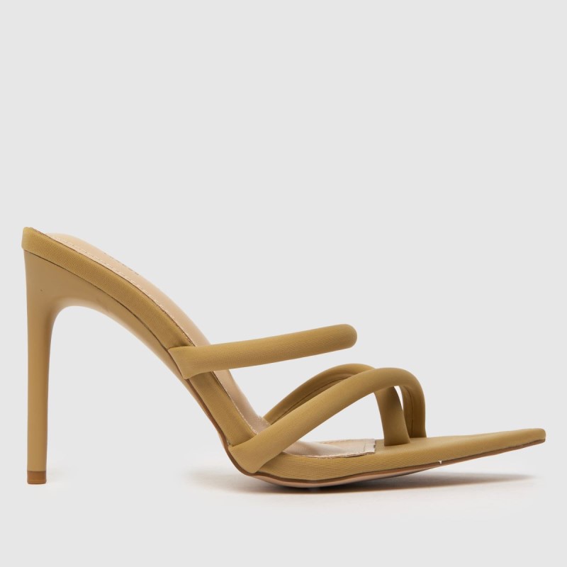 Dr.Martens NZ Simmi Joella Stilleto Mule High Heels Beige