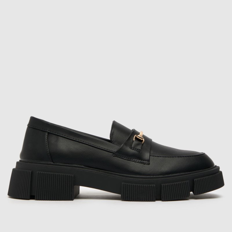 Black Dr.Martens NZ Schuh Lyle Chunky Loafer Flat Shoes