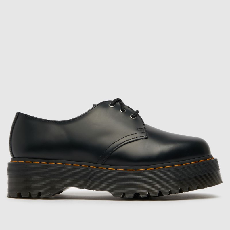 Dr.Martens NZ Black Dr Martens 1461 Quad 3 Eye Shoe Flat Shoes
