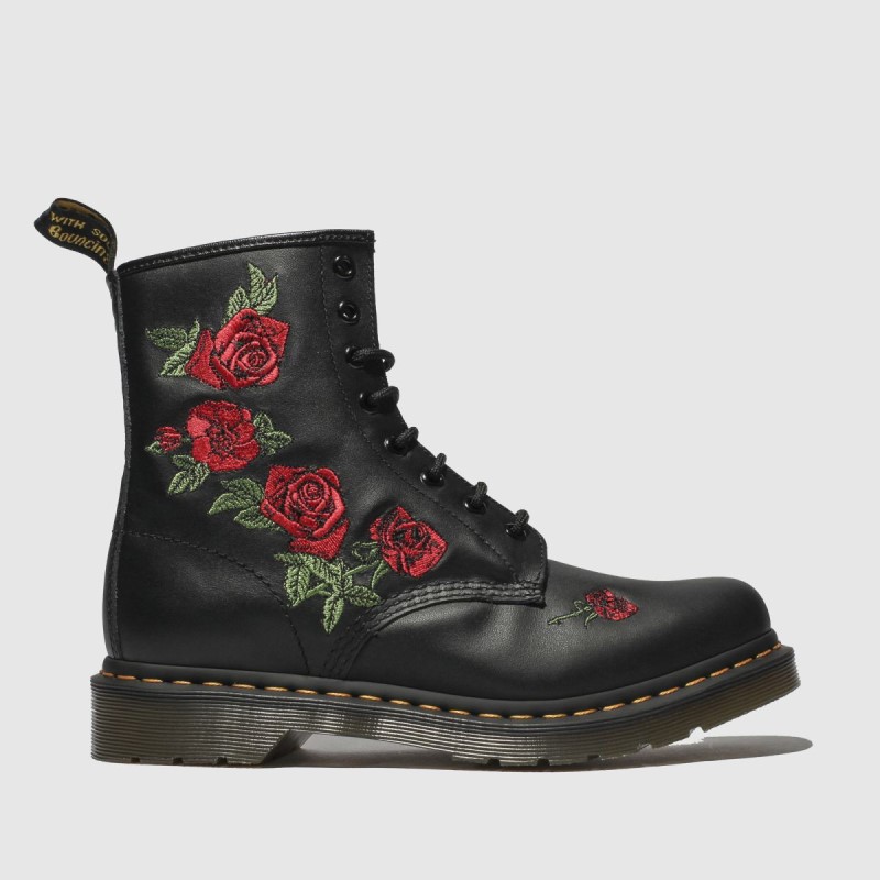 Dr Martens 1460 Vonda Boots Black-Red Dr.Martens NZ