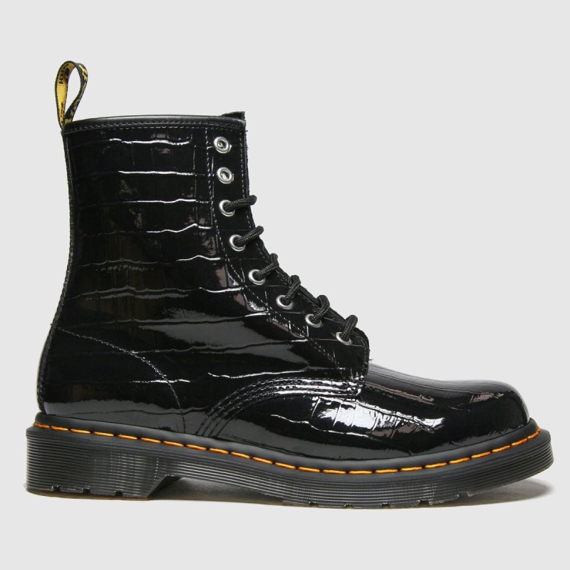 Dr.Martens NZ Black Dr Martens 1460 Croc Boots