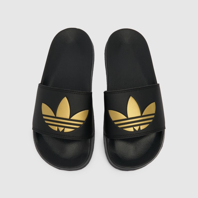 Dr.Martens NZ Adidas Adilette Lite Sandals Black-Gold