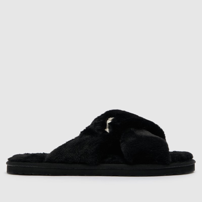 Puma Fluff X Strap Slippers Dr.Martens NZ Black