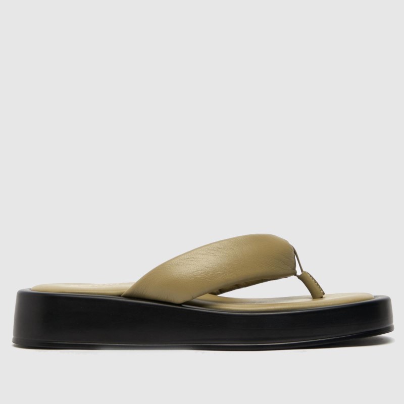 Green Schuh Tonya Flatform Toe Thong Sandals Dr.Martens NZ