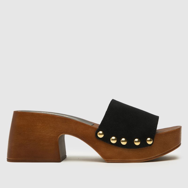 Dr.Martens NZ Schuh Tanika Suede Mule Clog Sandals Black