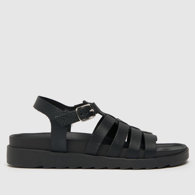 Black Dr.Martens NZ Schuh Tilly Chunky Fisherman Sandals