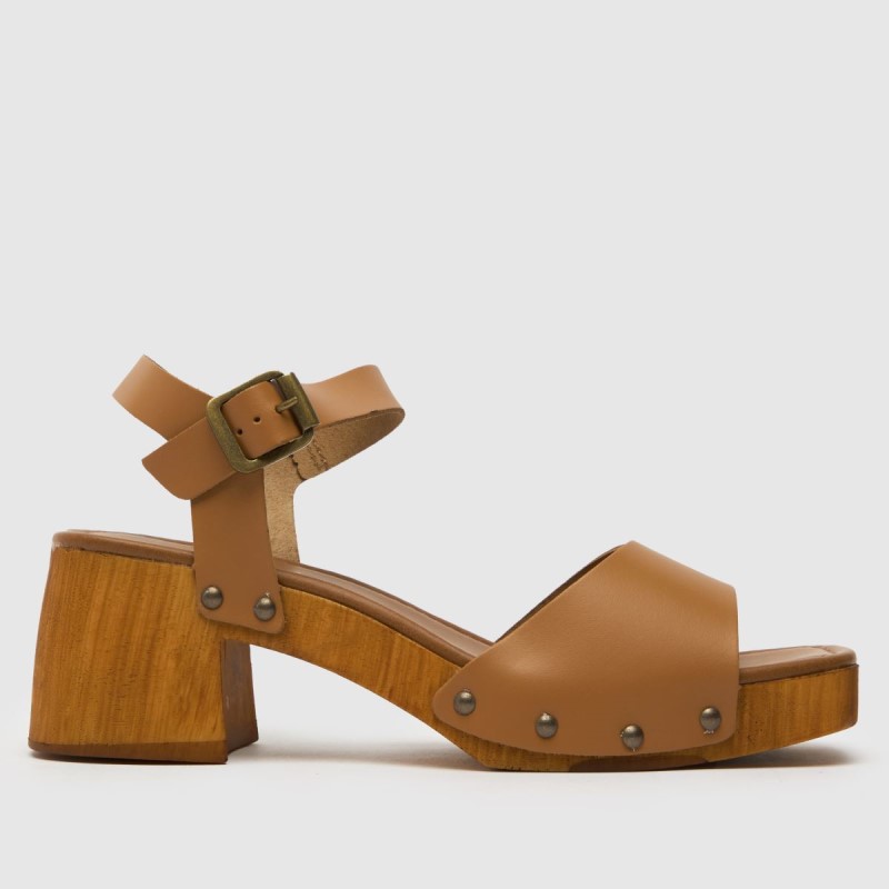 Brown Dr.Martens NZ Schuh Tawny Leather Clog Sandals