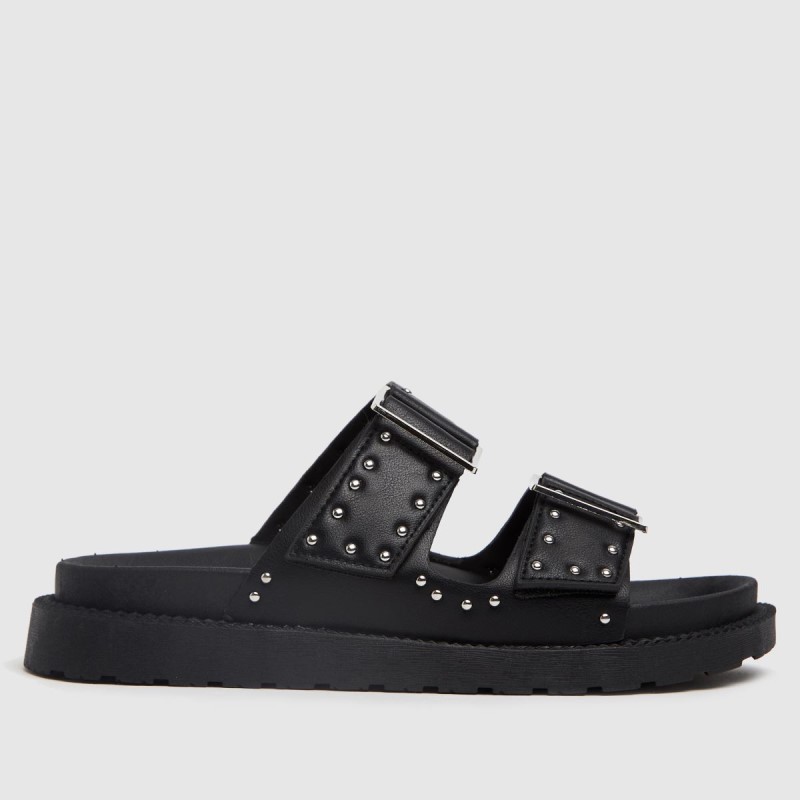 Dr.Martens NZ Schuh Timmey Stud Buckle Footbed Sandals Black