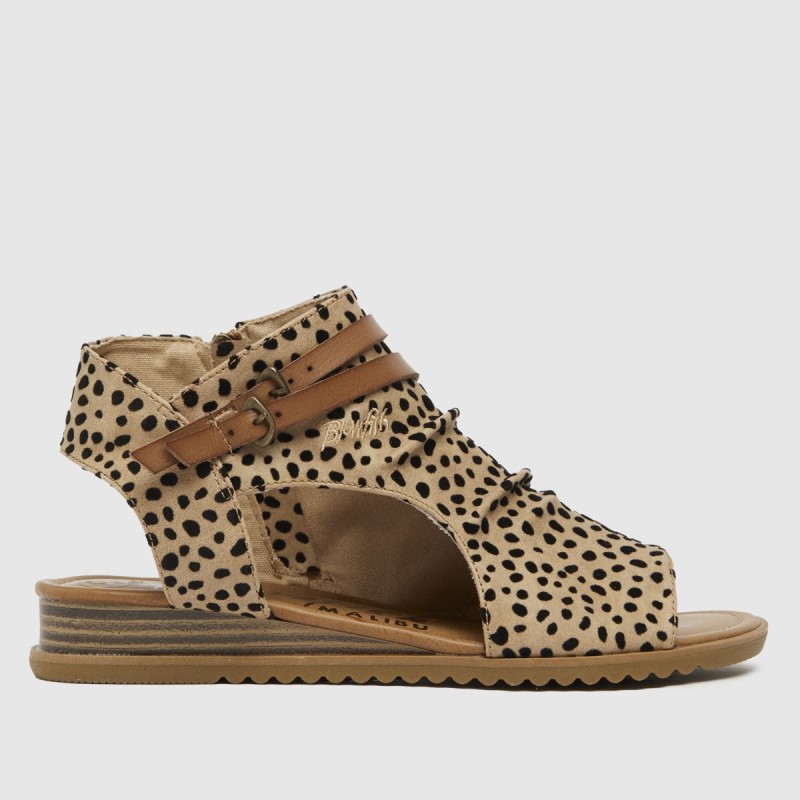 Brown-Black Blowfish Malibu Butterfly Vegan Sandals Dr.Martens NZ