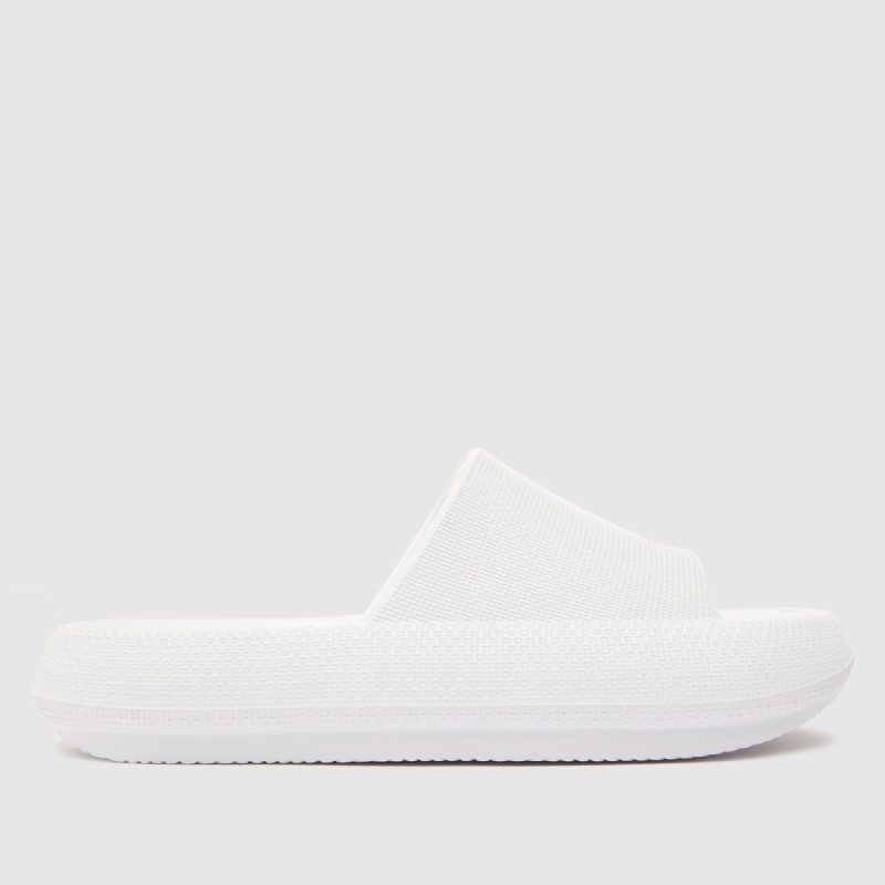 Schuh Hani Mule Flatform Slider Sandals White Dr.Martens NZ