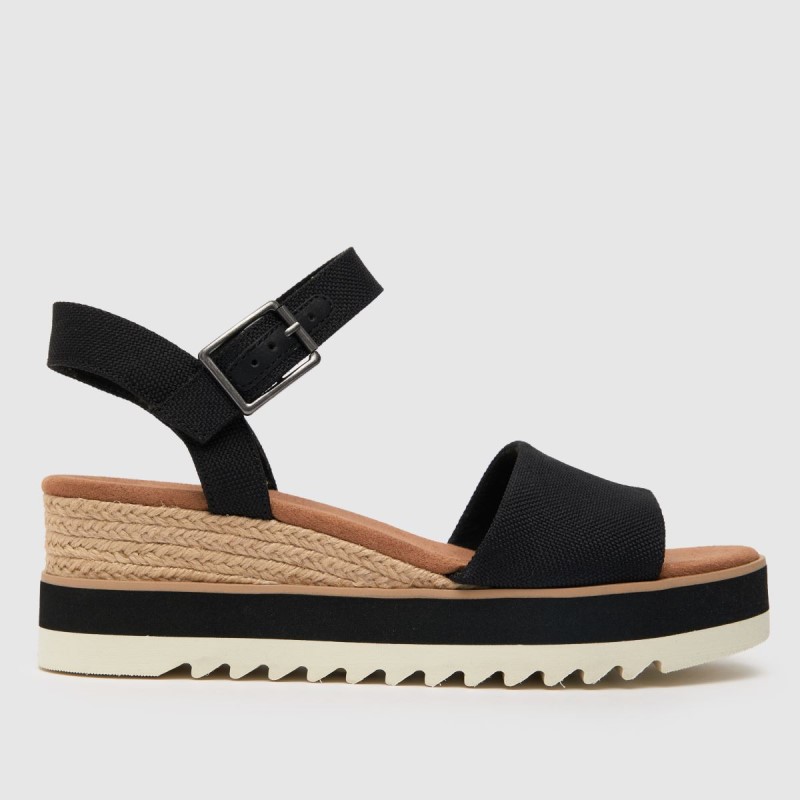 Toms Diana Vegan Sandals Dr.Martens NZ Black
