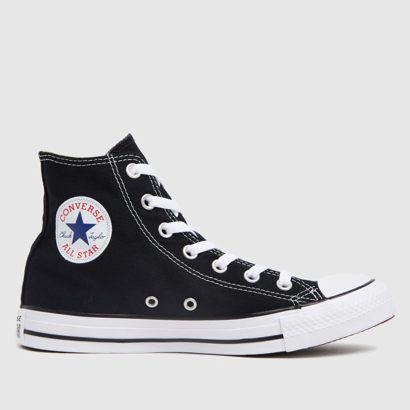 Converse All Star Hi Trainers Black-White Dr.Martens NZ