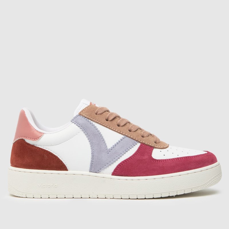 Dr.Martens NZ Victoria Madrid Trainers White-Pink