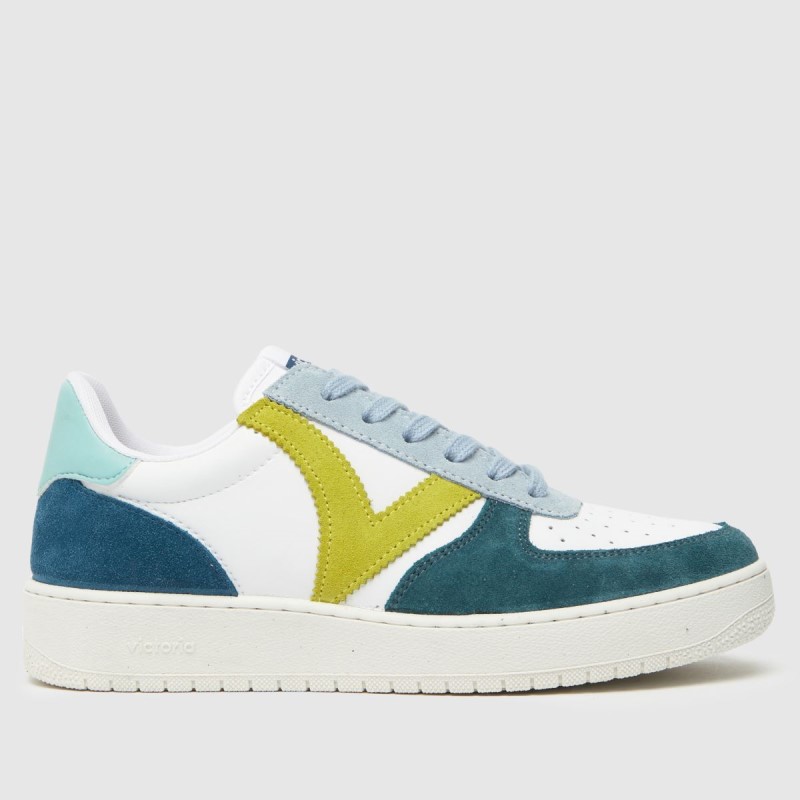 Victoria Madrid Trainers White-Blue Dr.Martens NZ