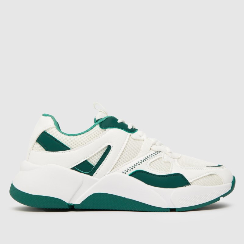 White-Green Dr.Martens NZ Schuh Miller Retro Runner Trainers