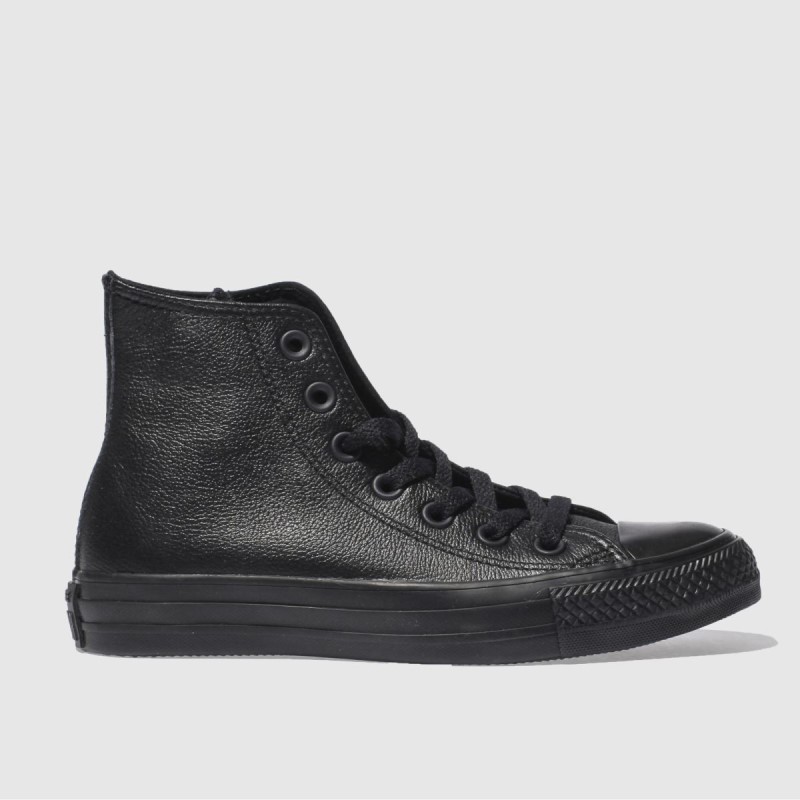 Dr.Martens NZ Converse Hi Leather Mono Trainers Black