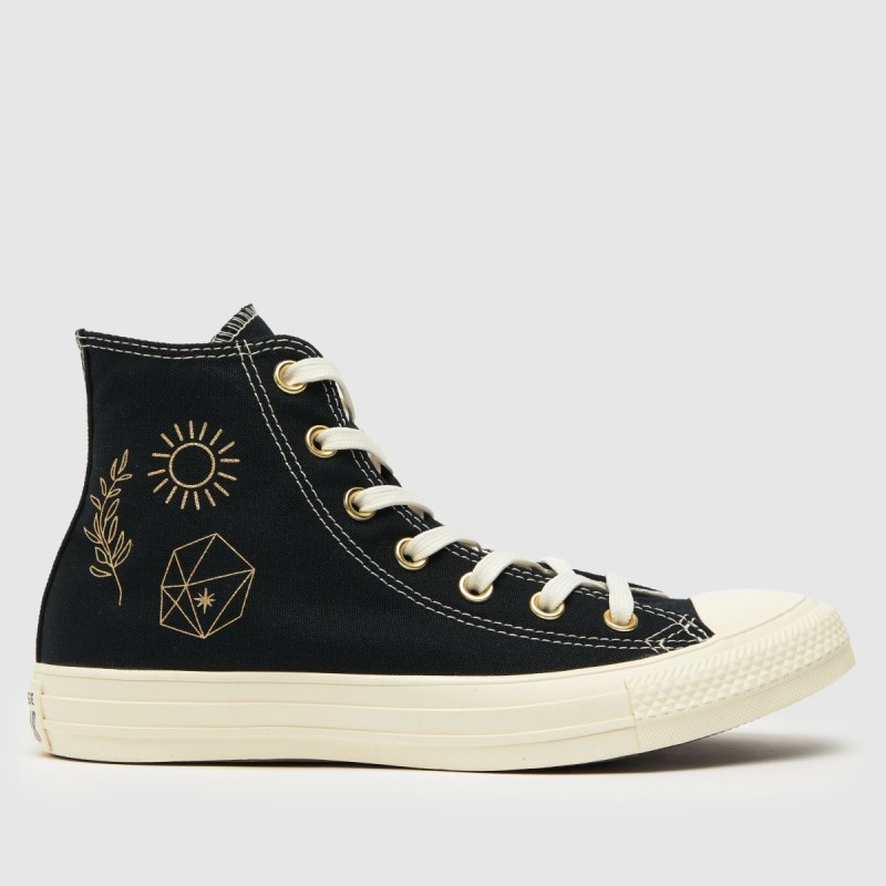 Black Converse Chuck Taylor All Star Hi Trainers Dr.Martens NZ