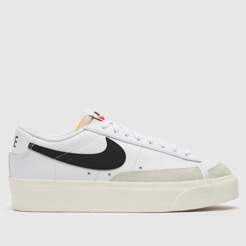 Dr.Martens NZ Nike Blazer Platform Low Trainers White-Black