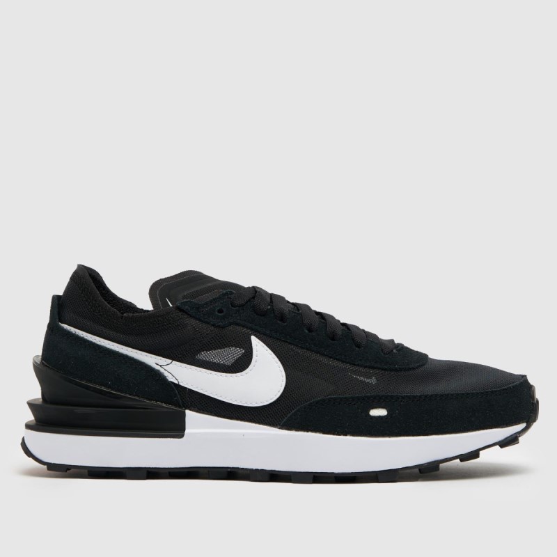 Dr.Martens NZ Nike Waffle One Trainers Black-White