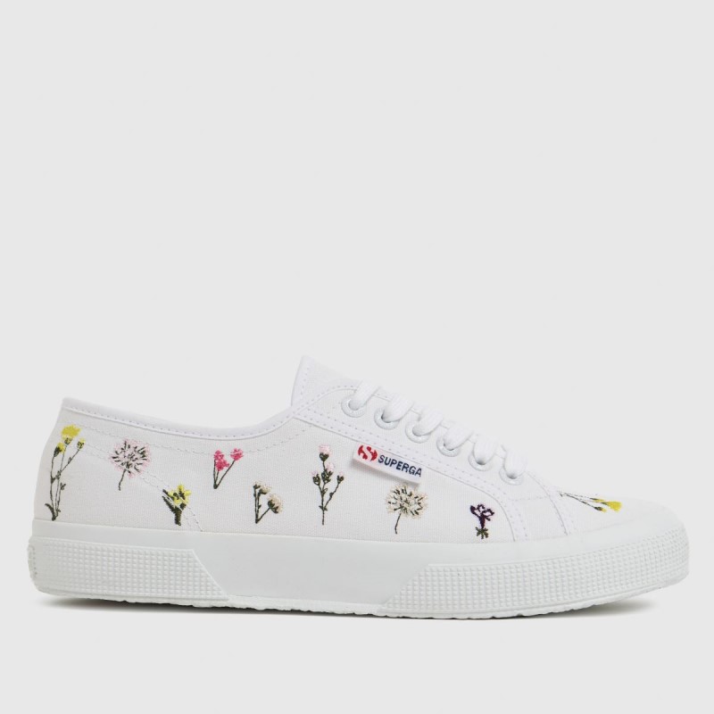 Superga 2750 Flower Bloom Trainers White Dr.Martens NZ