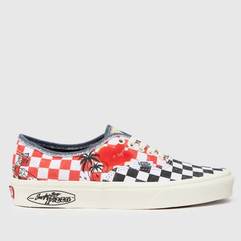 White-Red Dr.Martens NZ Vans Stranger Things Authentic Trainers