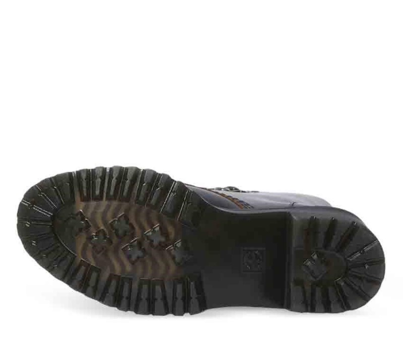 Leona Vintage Heeled Boot Black Vintage Smooth Dr.Martens NZ