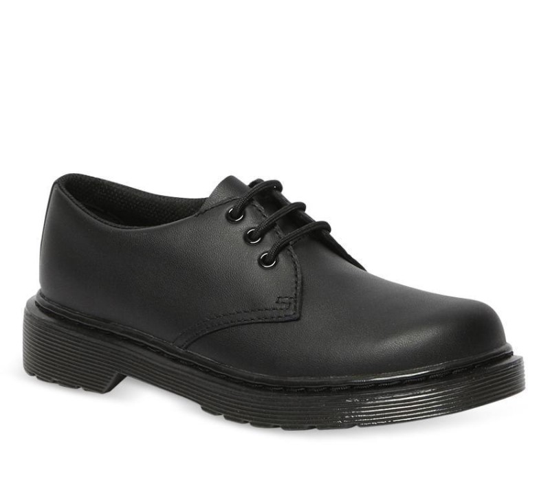 Black Softy T Dr.Martens NZ Juniors 1461 Mono