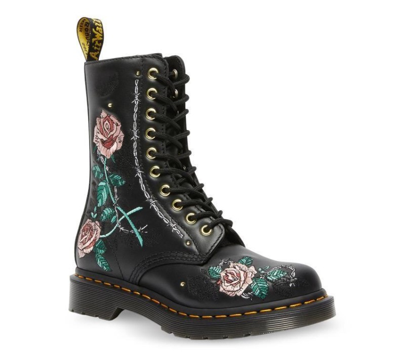 Dr.Martens NZ Black Nappa 1490 Vonda Chain