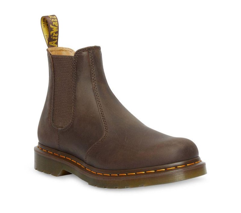 2976 Crazy Horse Chelsea Boot Dark Brown Crazy Horse Dr.Martens NZ