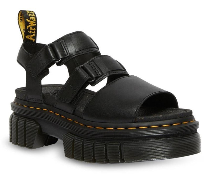 Black Ricki Nappa Lux Dr.Martens NZ