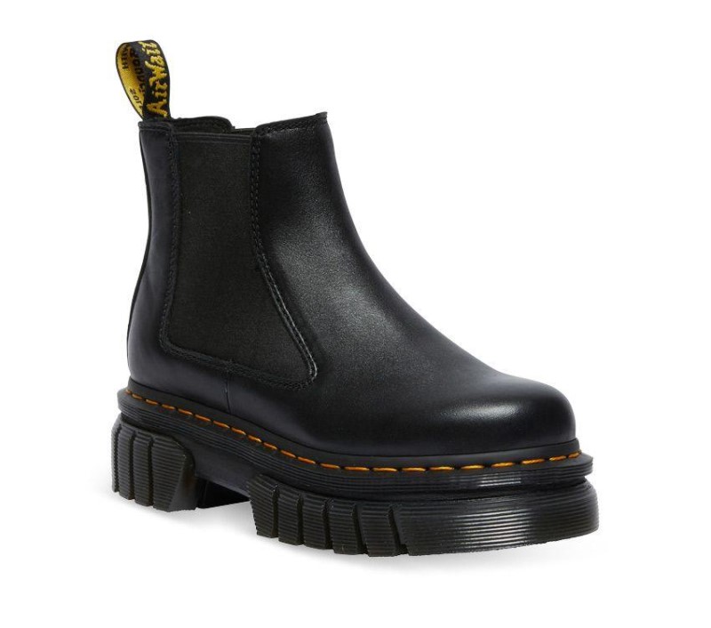Dr.Martens NZ Black Nappa Lux Audrick Chelsea Boot