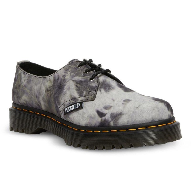 Dr.Martens NZ Black White Tie Dye Poly Pleasures 1461 Bex