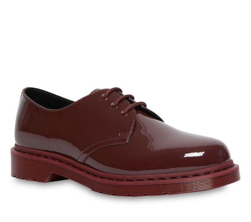 Dr.Martens NZ Oxblood Patent Lamper 1461 Mono Patent Oxford