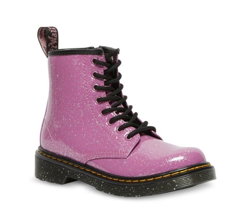 Junior 1460 Glitter Dr.Martens NZ Dark Pink