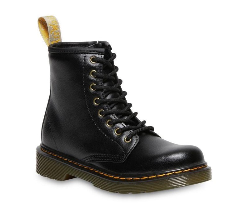 Juniors 1460 Vegan Dr.Martens NZ Black Newbury Tumble