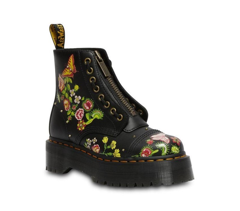 Sinclair Floral Bloom Dr.Martens NZ Black