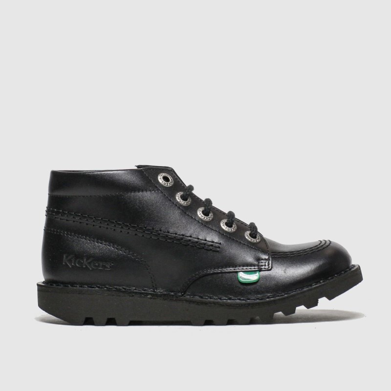 Dr.Martens NZ Black Kickers Hi Zip Junior Boots