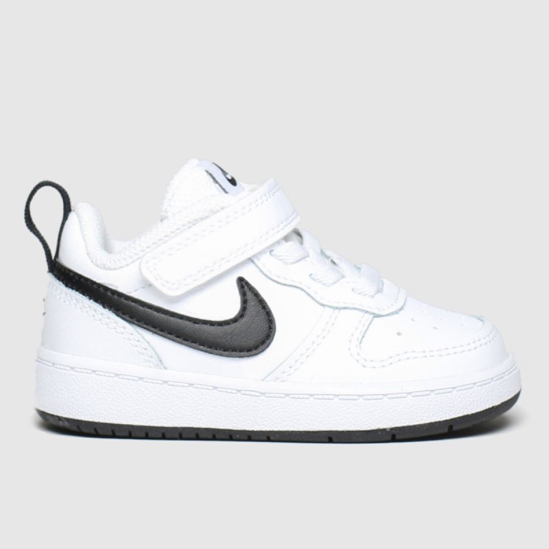 Dr.Martens NZ Nike Court Borough Low 2 Toddler Trainers White-Black