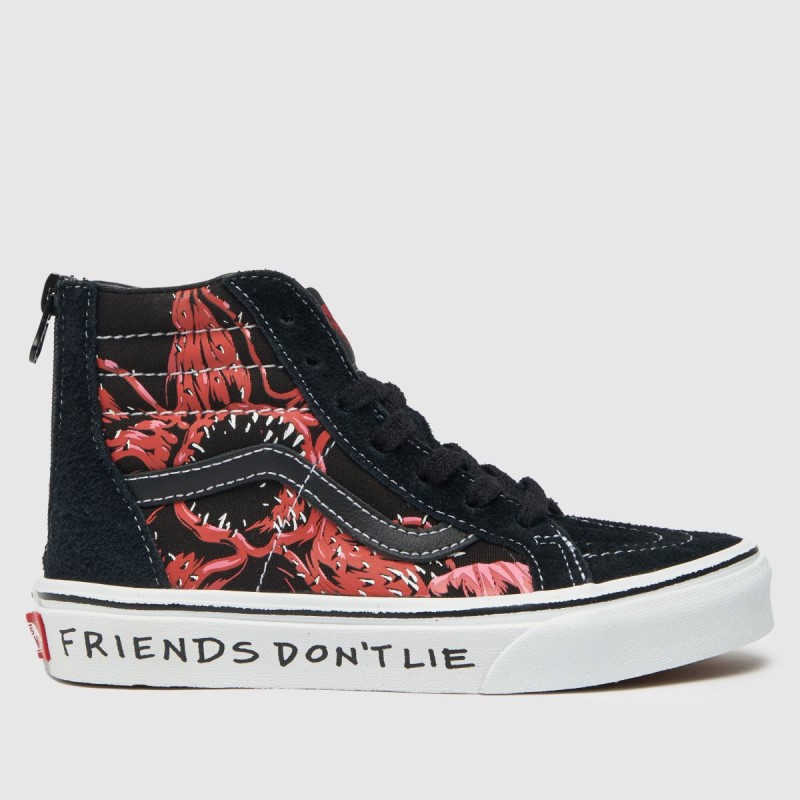 Vans Stranger Things Sk8-Hi Junior Trainers Dr.Martens NZ Black-Red