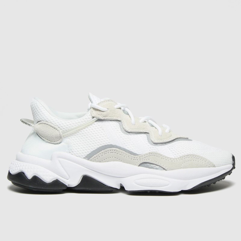 White-Beige Dr.Martens NZ Adidas Ozweego Youth Trainers