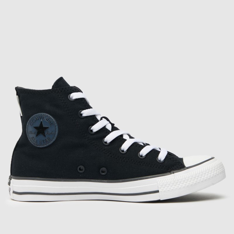 Dr.Martens NZ Black Converse All Star Hi Translucent Patch Youth Trainers